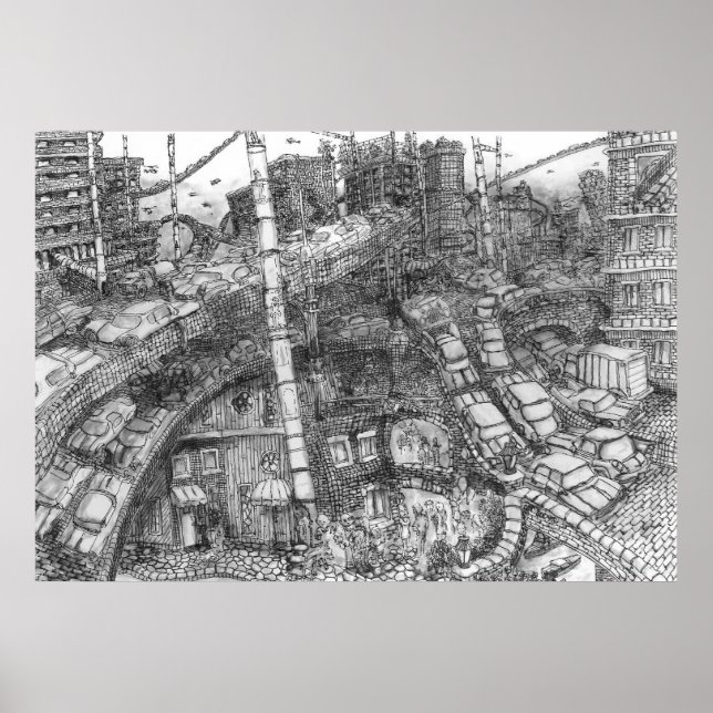 Dallas 2092 (Lava Tinta) - Poster (Frente)