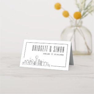 Dallas Wedding Colocar Cartões de Nome de Mesa