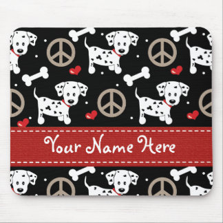 Dalmatians Mousepad do amor da paz