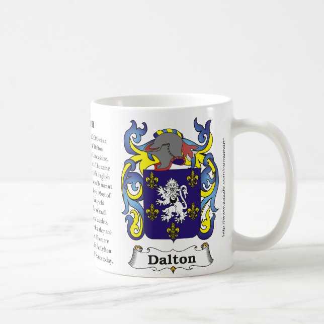 Dalton, a origem e significado em uma caneca (Direita)