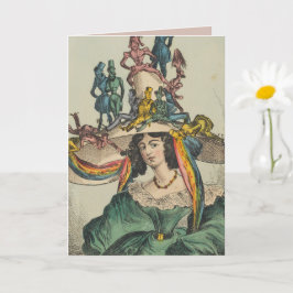 Dama - Cartão de Saudação Dobrado