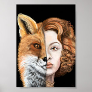 Dama Sedutora - Poster de Rosto - Arte Pintura