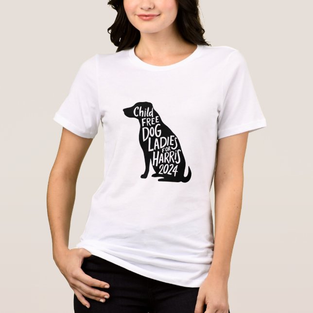 Damas de Cachorro para Harris 2024 T-Shirt (Frente)