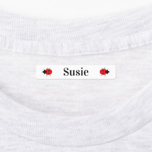 Damas de Criança Bonita Ferro em Etiquetas