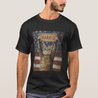 Damas De Gato Engraçadas Para A Camisa T Harris 20