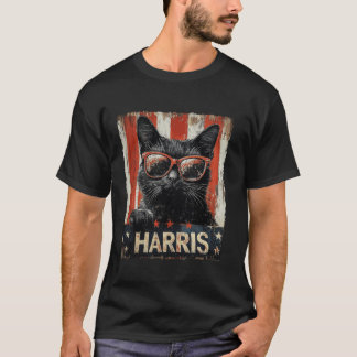 Damas De Gato Engraçadas Para A Camisa T Harris 20