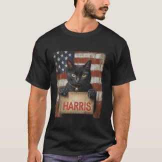 Damas De Gato Engraçadas Para A Camisa T Harris 20
