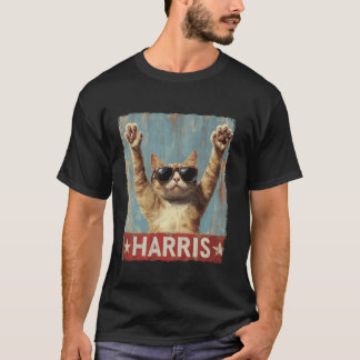 Damas De Gato Engraçadas Para A Camisa T Harris 20