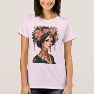 Damas Flor Dupla | Camiseta Feminina com Arte Flor