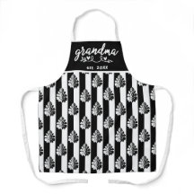 Damasco branco e preto estimula avó Est