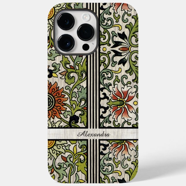 Damasco de fundo de textura personalizada (Verso)