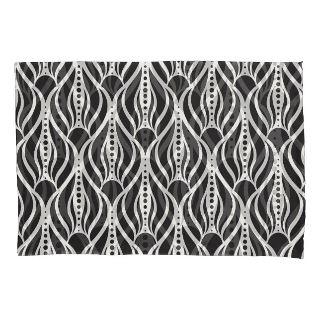 Damasco floral elegante, art nouveau sem soldadura (Frente)