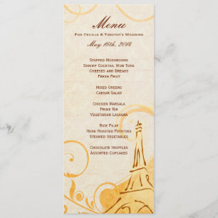 Damasco Parisienne - menu do doce de fruta & da