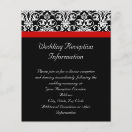 Damasco Preto/Branco com Ênfase Vermelha em Corrid