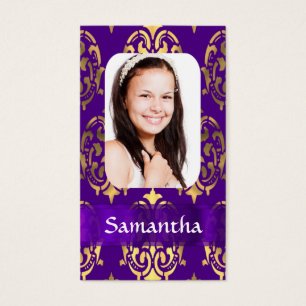 Damasco roxo e ouro