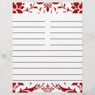 Damasco vermelho papel de harmonização