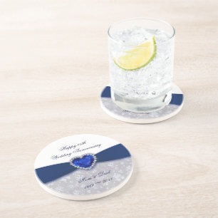 Damask 45ª Porta copos de aniversário de casamento