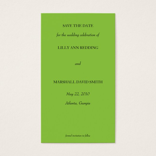 Damask Envelope Save The Date Card (Frente)