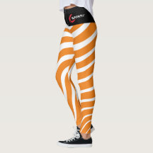 Damonti Sportjura Zebra Leggings Laranja