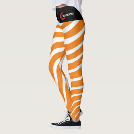 Damonti Sportjura Zebra Leggings Laranja
