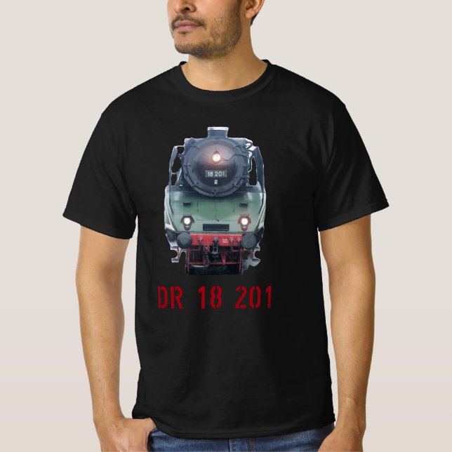 Dampflokomotive DR 18 201 T-Shirt (Frente)