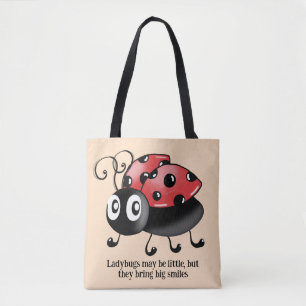 Damybugs Livremente no Red Tote Bag - Presente Per