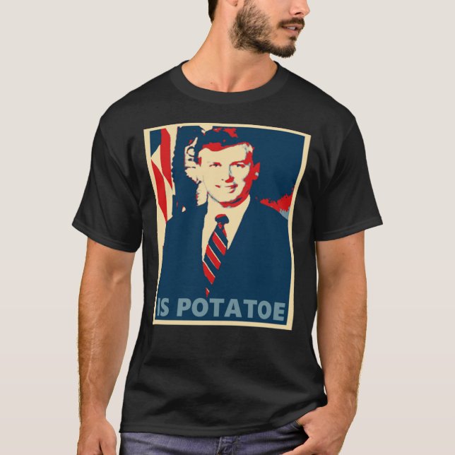 Dan Quayle É Camiseta De Potatoe (Frente)