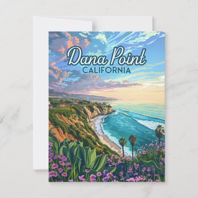 Dana Point California Beach Orange County Card (Frente)