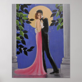 dança à luz da lua, Poster