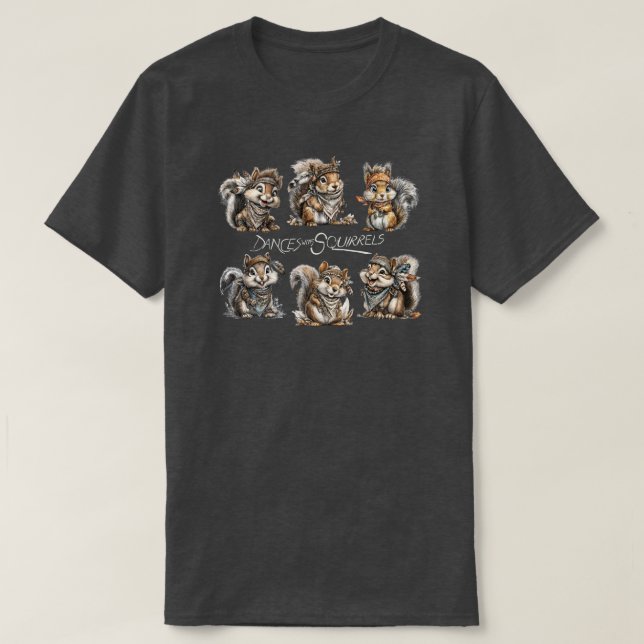 Dança Com Esquilos T-Shirt (Frente do Design)