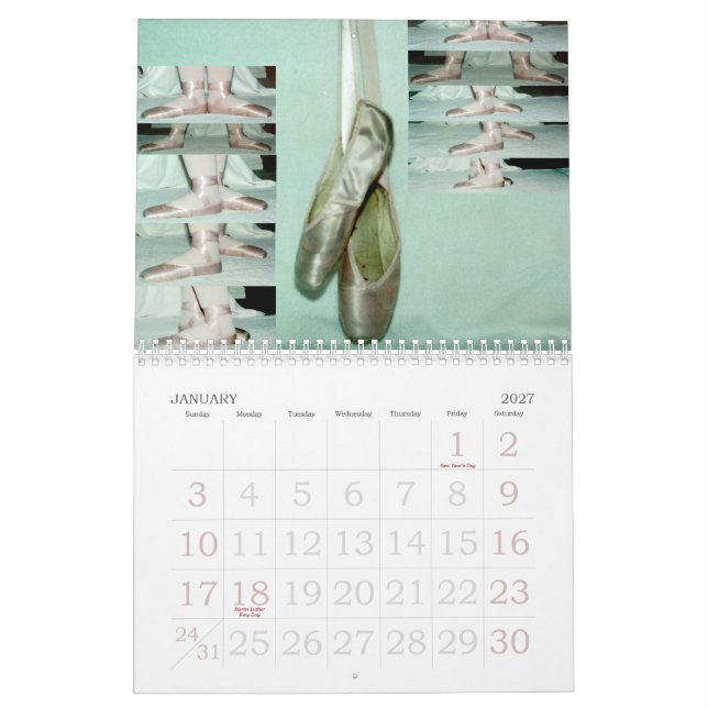 Dança com o ano: Calendário 2015 (Jan 2027)