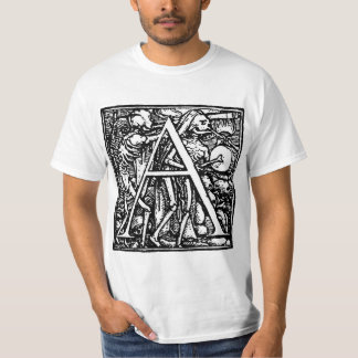 Dança da camisa da letra A da morte