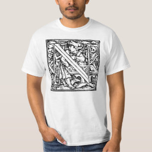 Dança da camisa da letra N da morte
