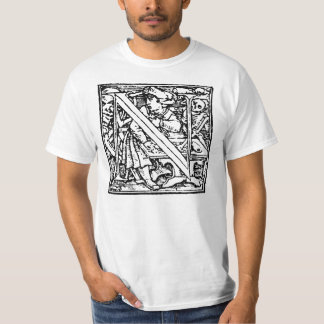 Dança da camisa da letra N da morte