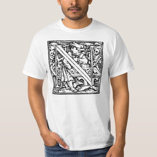 Dança da camisa da letra N da morte (Frente)