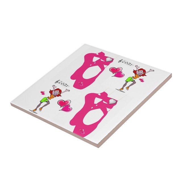 Dança de Azulejo cerâmica (Lateral)