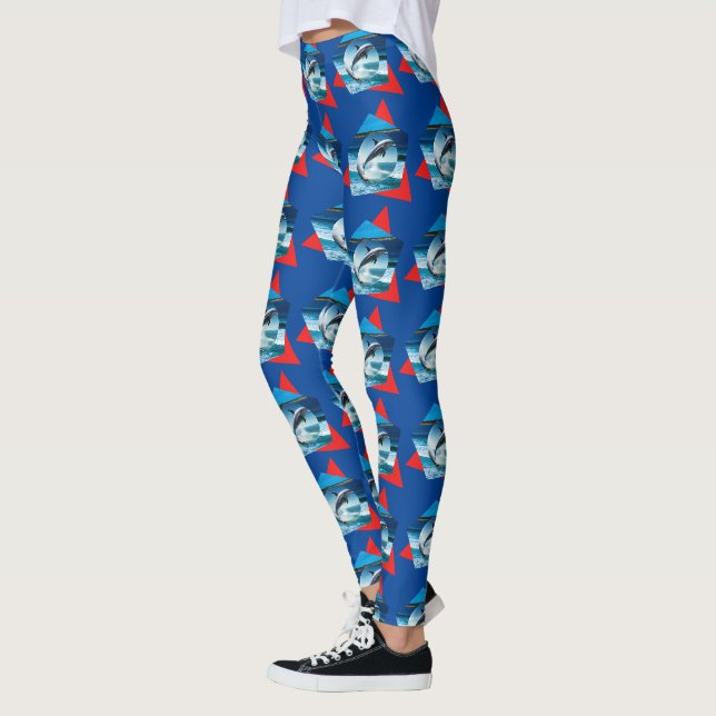 Dança De Golfinho Nas Ondas, Leggings (Esquerda)