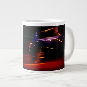 dança do carro roxo caneca de café gigante