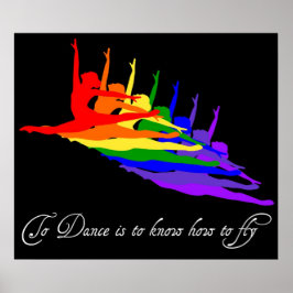 Dança é saber como voar impressão / poster