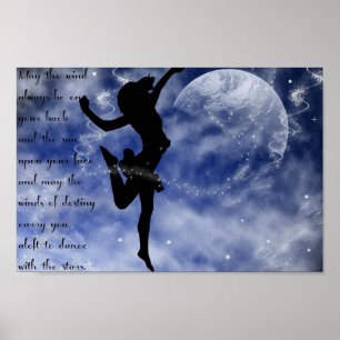 Dança entre o poster das estrelas