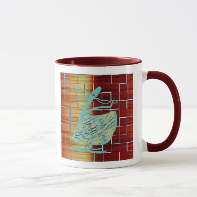 dança mística sufista em uma caneca (Direita)