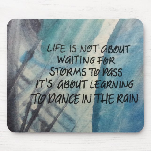 Dança na chuva Mousepad (Frente)