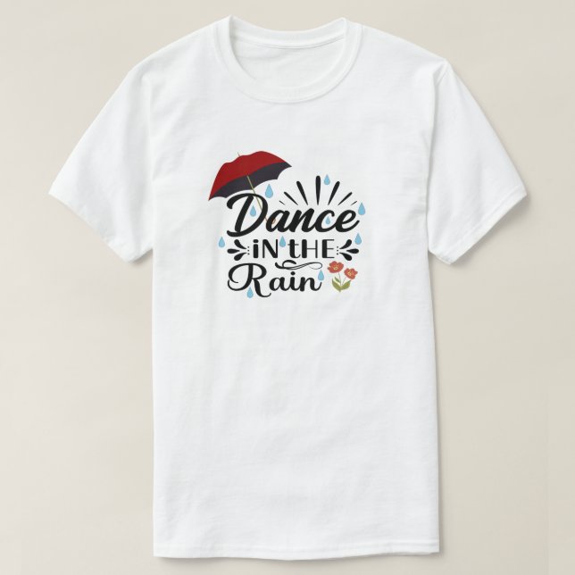 Dança Na Chuva T-Shirt (Frente do Design)