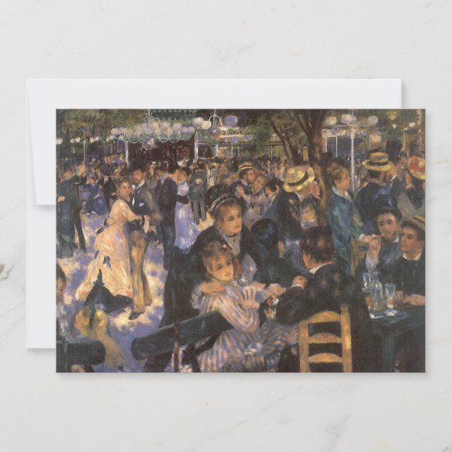 Dança no Le Moulin de la Galette por Pierre Renoir (Frente)