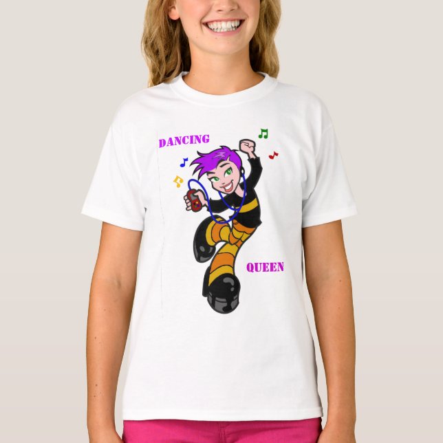 Dança, Queen-Girls Ringer T-Shirt (Frente)