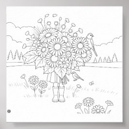 Dança. Sonho. Ande. Bloom. Poster de cor