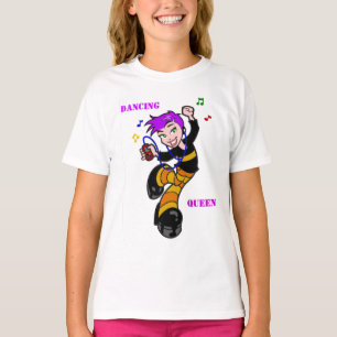 Dança, t-shirt da campainha das Rainha-Meninas