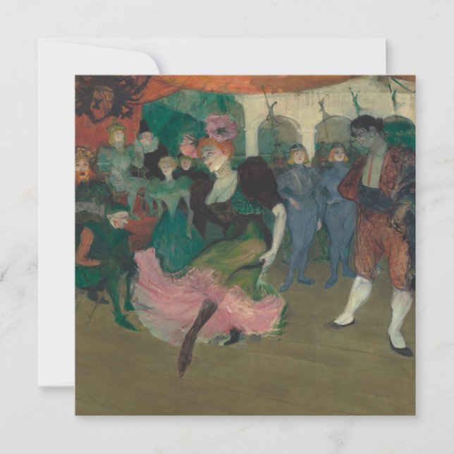 Dançar o Bolero - Pintura de Toulouse-Lautrec (Frente)