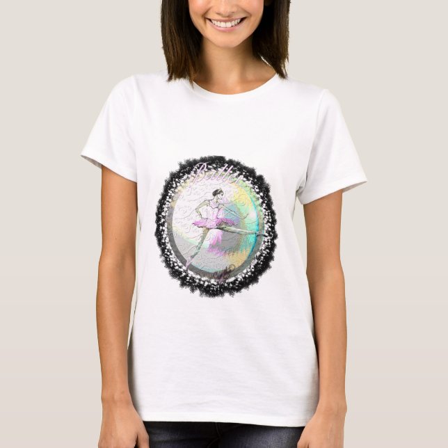 Dançarina balé por segundo com T-Shirt "Balé" (Frente)