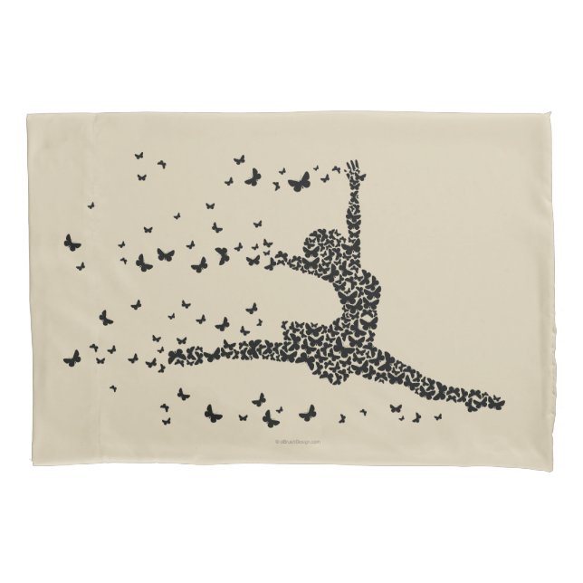 Dançarina de Borboleta Pillowcase (Frente)